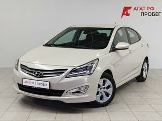 2015 Hyundai Solaris I Рестайлинг, бежевый, 1287000 рублей, вид 1