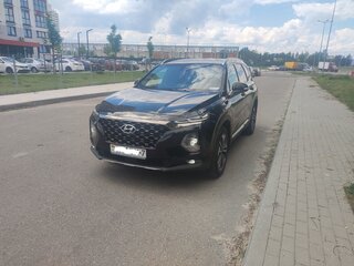 2019 Hyundai Santa Fe IV, чёрный, 3500000 рублей, вид 3