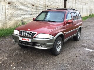 2001 SsangYong Musso I Рестайлинг, красный, 450000 рублей, вид 3