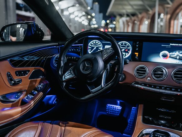 2015 Mercedes-Benz S-Класс AMG 63 AMG III (W222, C217), синий, 6700000 рублей - вид 13