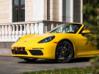 2019 Porsche Boxster IV 718 (982), жёлтый, 5750000 рублей, вид 4