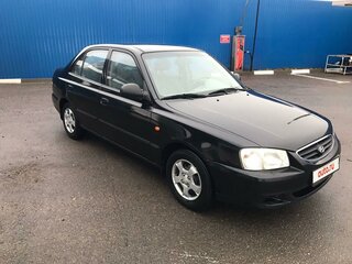 2007 Hyundai Accent ТагАЗ II, чёрный, 550000 рублей, вид 2