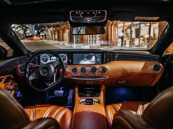 2015 Mercedes-Benz S-Класс AMG 63 AMG III (W222, C217), синий, 6700000 рублей - вид 19
