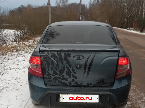 2015 Lada (ВАЗ) Granta I, серый, 350000 рублей - вид 5