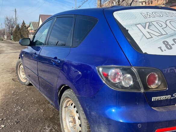 2007 Mazda 3 I (BK) Рестайлинг, синий, 580000 рублей - вид 5