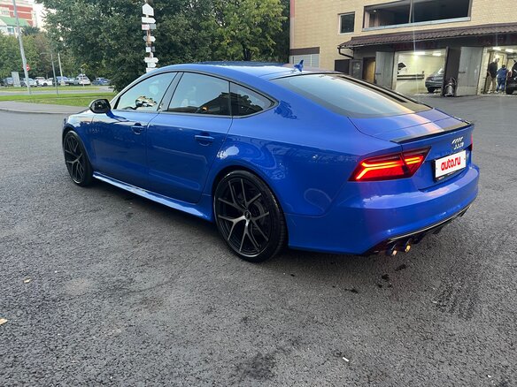 2015 Audi A7 I (4G) Рестайлинг, синий, 4600000 рублей - вид 12