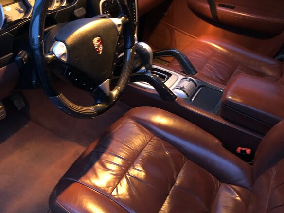 2007 Porsche Cayenne Turbo I Рестайлинг (957), чёрный, 1500000 рублей - вид 9