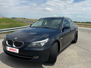 2008 BMW 5 серии 525i V (E60/E61) Рестайлинг, синий, 1130000 рублей, вид 4