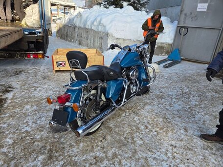 2002 Harley-Davidson Road King, синий, 800000 рублей, вид 4