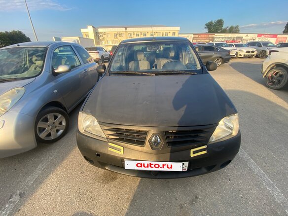 2007 Renault Logan I, серый, 220000 рублей - вид 4