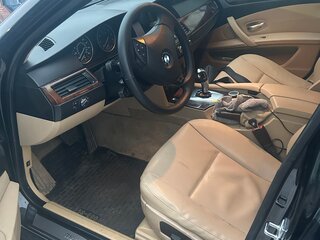 2008 BMW 5 серии 525i V (E60/E61) Рестайлинг, чёрный, 1125000 рублей, вид 5