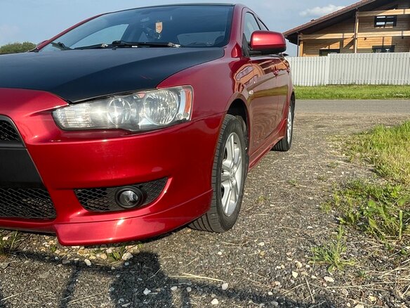 2008 Mitsubishi Lancer X, красный, 670000 рублей