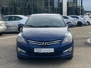 2014 Hyundai Solaris I Рестайлинг, синий, 720000 рублей, вид 2