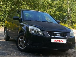 2009 Kia Rio II, чёрный, 350000 рублей, вид 1