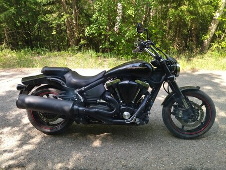 2007 Yamaha XV 1700 Warrior, чёрный, 1000000 рублей, вид 1