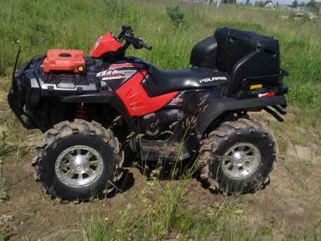 2005 Polaris Sportsman 800, красный, 495000 рублей, вид 1