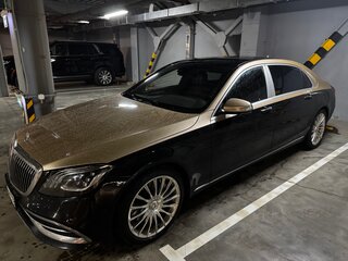 2017 Mercedes-Benz Maybach S-Класс 450 I (X222) Рестайлинг, чёрный, 8500000 рублей, вид 2