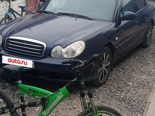 2007 Hyundai Sonata ТагАЗ IV (EF) Рестайлинг, синий, 315000 рублей, вид 1