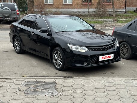 2015 Toyota Camry VII (XV50) Рестайлинг, чёрный, 1650000 рублей, вид 4