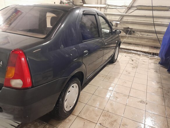 2008 Renault Logan I, серый, 490000 рублей - вид 4