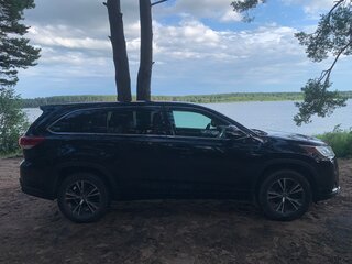 2017 Toyota Highlander III (XU50) Рестайлинг, чёрный, 3500000 рублей, вид 4