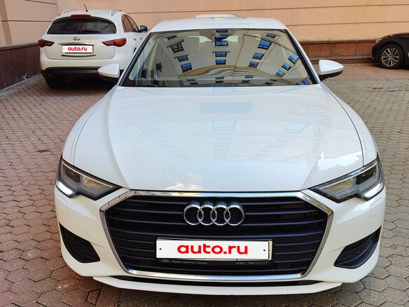 2021 Audi A6 40 TDI V (C8), белый, 3550000 рублей - вид 3