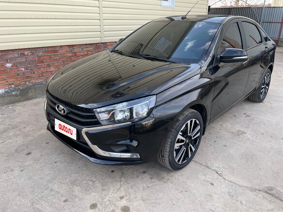2019 Lada (ВАЗ) Vesta I, чёрный, 970000 рублей - вид 1