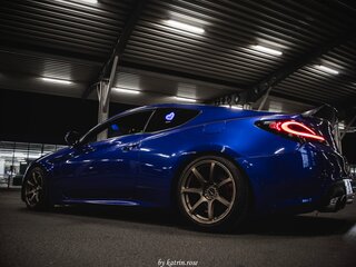 2013 Hyundai Genesis Coupe I Рестайлинг, синий, 1820000 рублей, вид 1