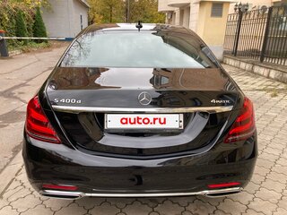 2018 Mercedes-Benz S-Класс 400 d Long VI (W222, C217) Рестайлинг, чёрный, 4500000 рублей, вид 5
