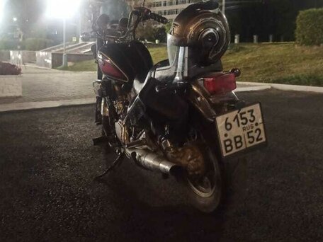 1990 Kawasaki VN750 Vulcan, чёрный, 350000 рублей, вид 4
