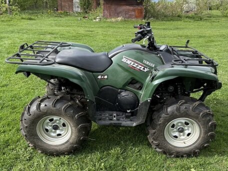 2008 Yamaha Grizzly 700, зелёный, 1250000 рублей, вид 4