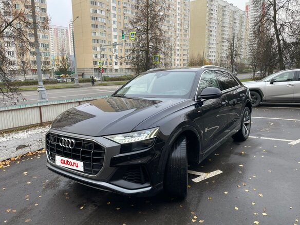 2018 Audi Q8 55 TFSI I (4M), чёрный, 6300000 рублей