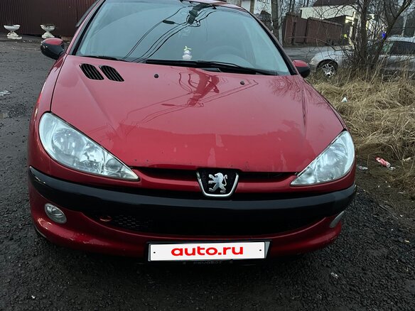 2007 Peugeot 206, красный, 290000 рублей