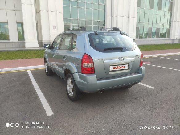 2007 Hyundai Tucson I, голубой, 1300000 рублей - вид 4