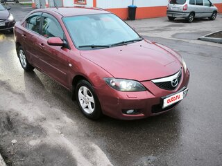 2008 Mazda 3 I (BK) Рестайлинг, красный, 400000 рублей, вид 3