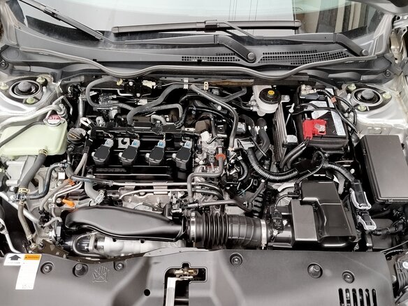 2021 Honda Civic X Рестайлинг, серебристый, 1420000 рублей - вид 9