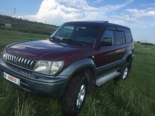 1998 Toyota Land Cruiser Prado 90 Series, красный, 999999 рублей, вид 1