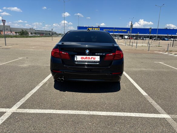 2016 BMW 5 серии 520d VI (F10/F11/F07) Рестайлинг, чёрный, 2050000 рублей - вид 1