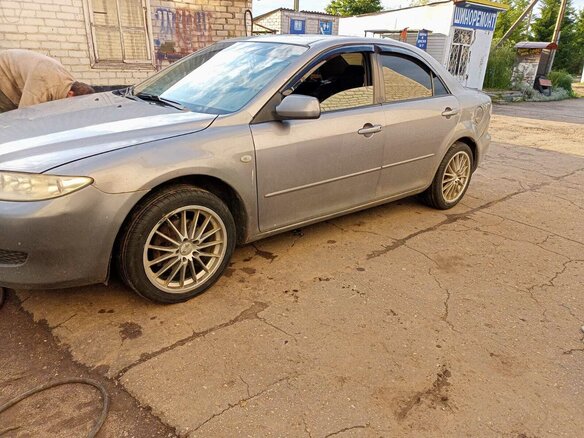 2003 Mazda 6 I (GG), серый, 380000 рублей - вид 4