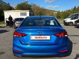 2018 Hyundai Solaris II, синий, 850000 рублей, вид 4