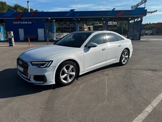 2020 Audi A6 40 TDI V (C8), белый, 3500000 рублей, вид 1