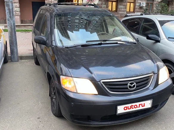 2001 Mazda MPV II (LW), чёрный, 350000 рублей