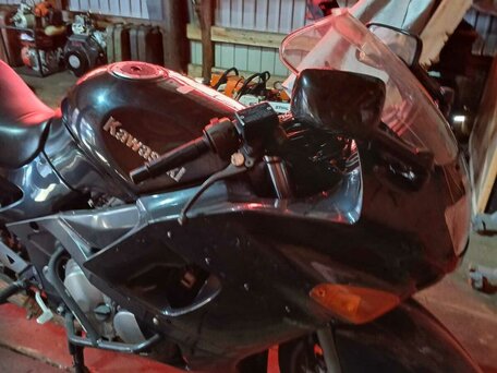 2002 Kawasaki ZZR 400, чёрный, 250000 рублей, вид 2
