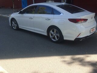 2018 Hyundai Sonata VII (LF) Рестайлинг, белый, 2120000 рублей, вид 5