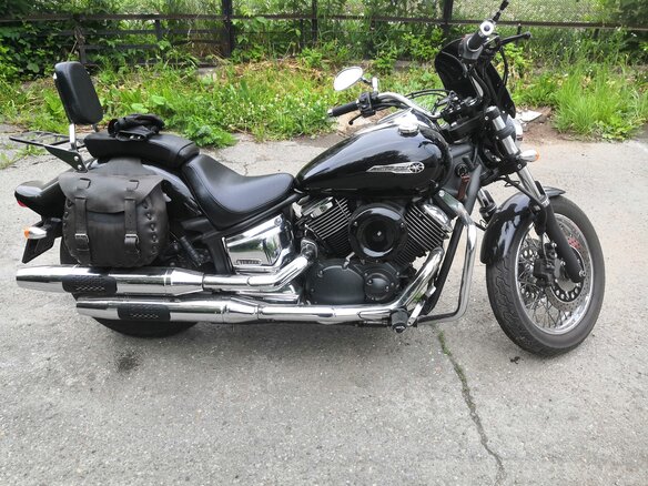 2008 Yamaha XVS1100, чёрный - вид 7