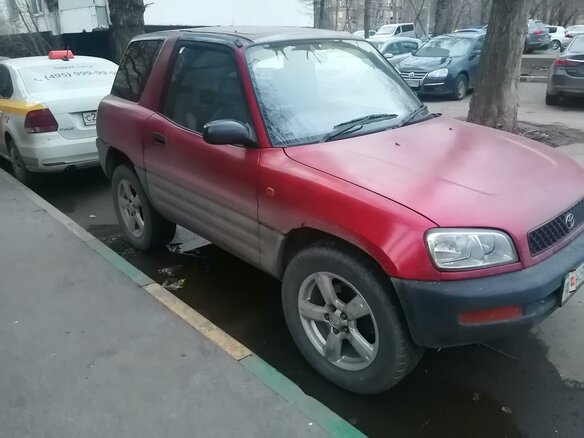 1994 Toyota RAV4 I (XA10), красный - вид 1