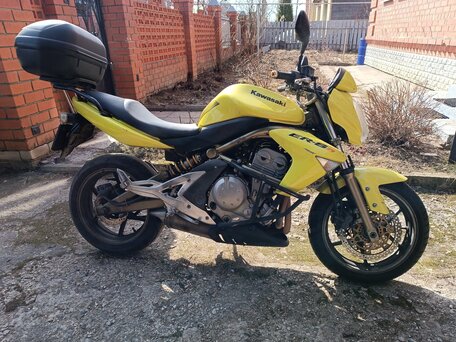 2006 Kawasaki ER-6N, жёлтый, 370000 рублей, вид 1