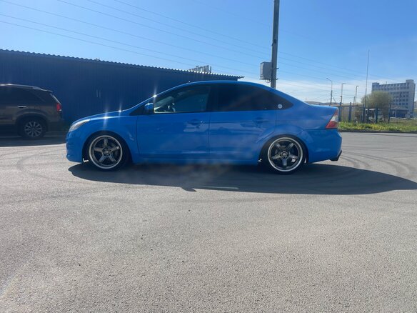 2008 Ford Focus II Рестайлинг, синий, 390000 рублей - вид 7