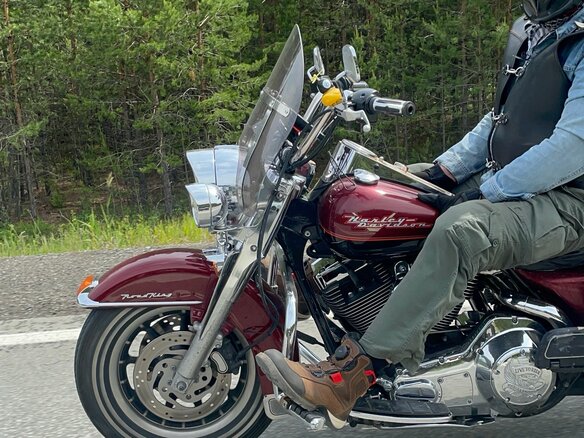 2002 Harley-Davidson Road King, красный, 680000 рублей - вид 16