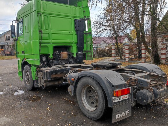 2002 DAF XF 95, зелёный, 2200000 рублей - вид 9